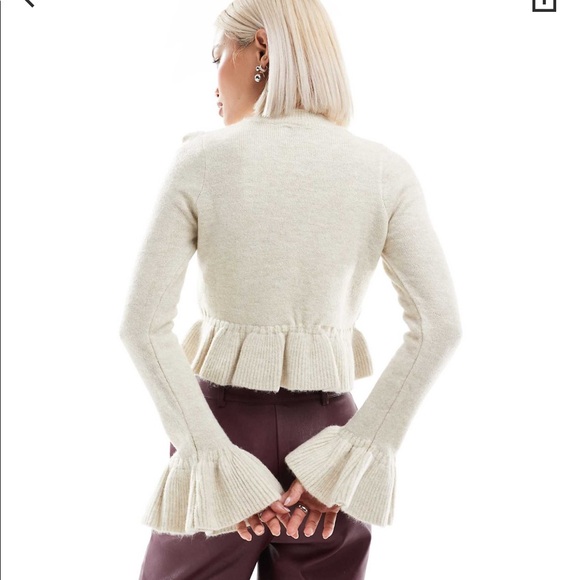 ASOS Knit Ruffle Sweater - Picture 2 of 2